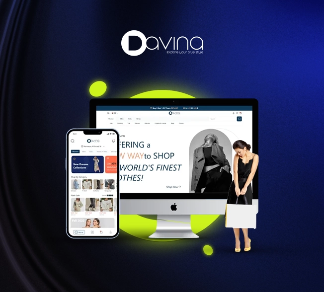 Davina - تصميم موقع