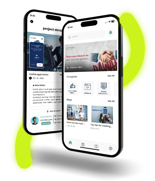 Dawafer mobile design 2 alalmiya