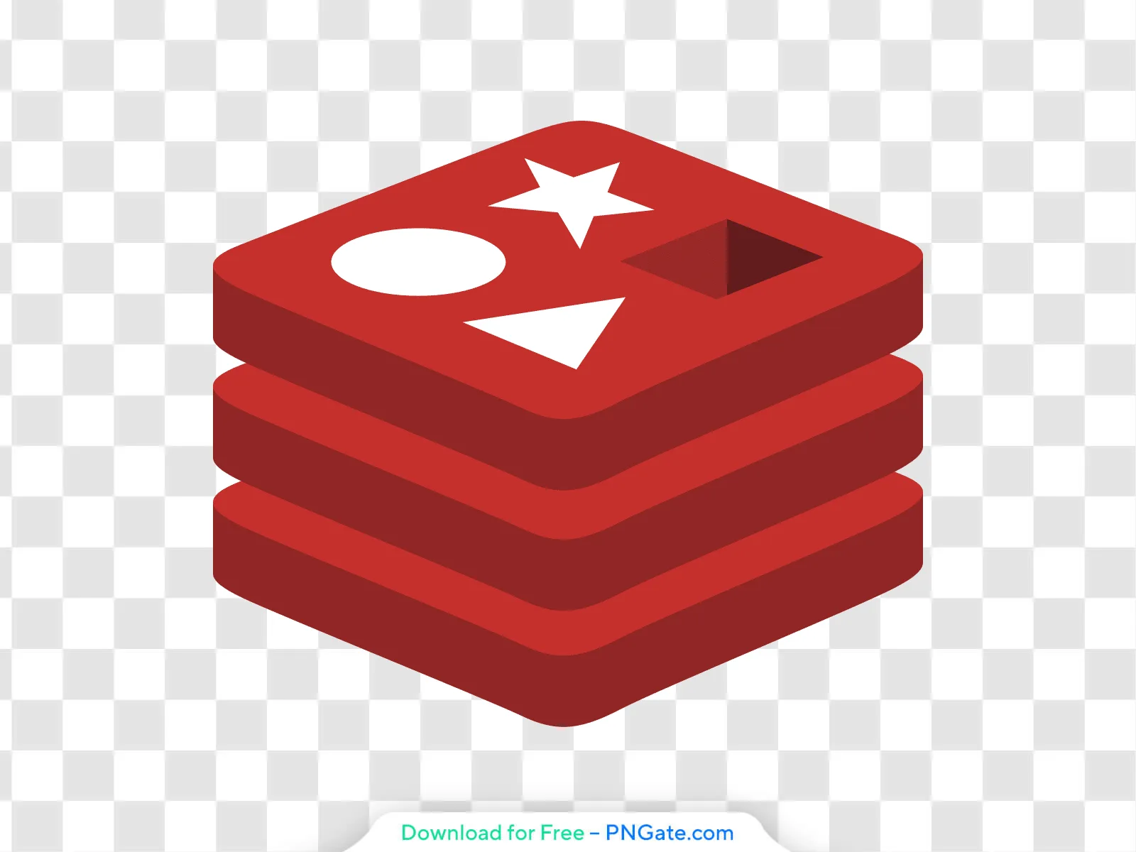 redis database logo red geometric flat design icon 1 truevs